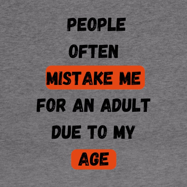 People Often Mistake Me For An Adult Due To My Age by Sam art